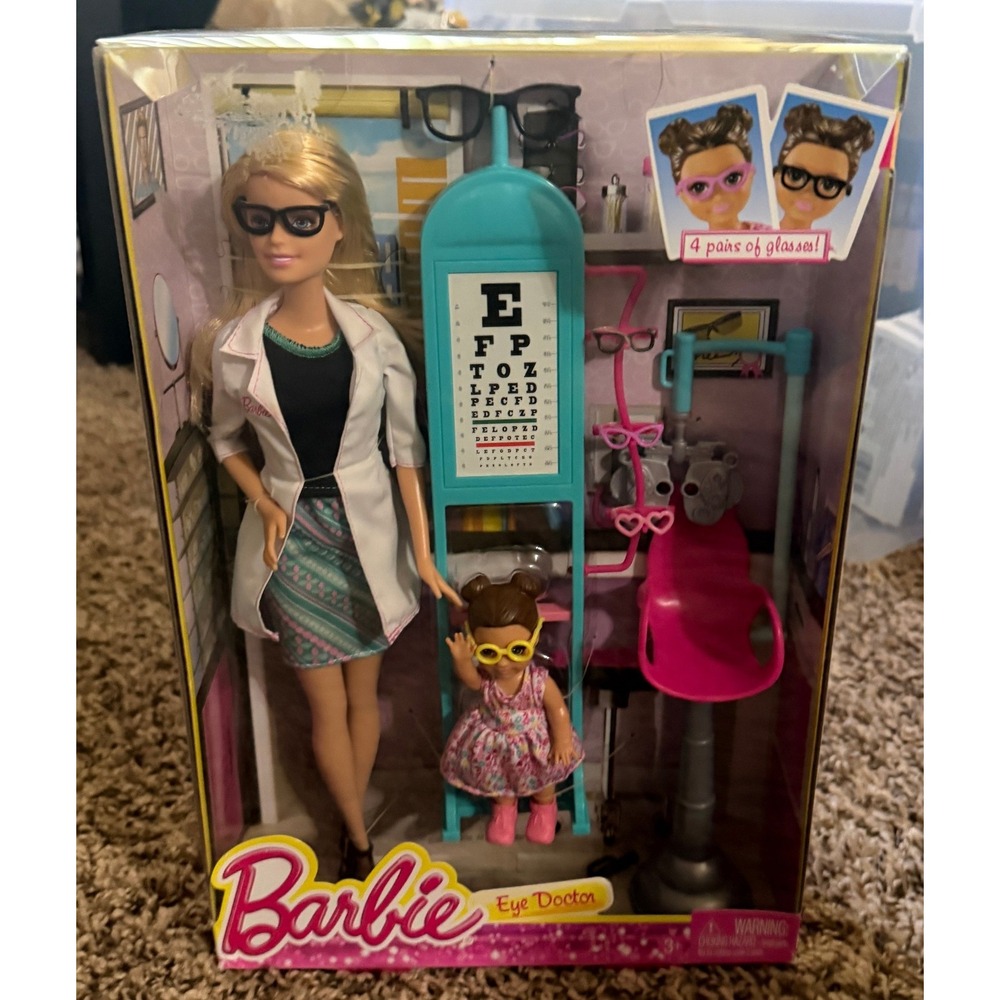 Mattel-Barbie Eye Doctor Careers - I Can Be (NWT)